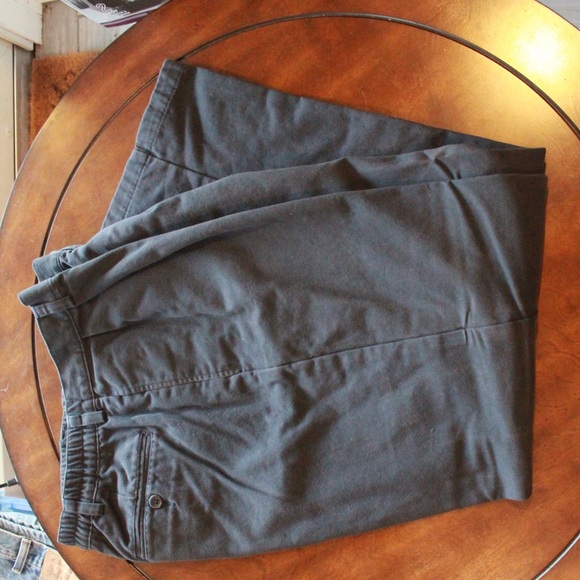 l.l.bean comfort waist size 34x30 black flannel lined pants - Picture 4 of 4